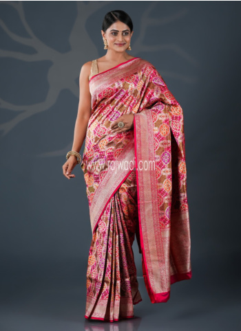 Multicolor Banarasi Woven Saree
