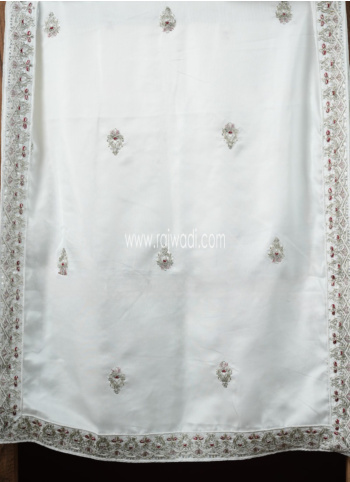 Off White Embroidered Wedding Dupatta