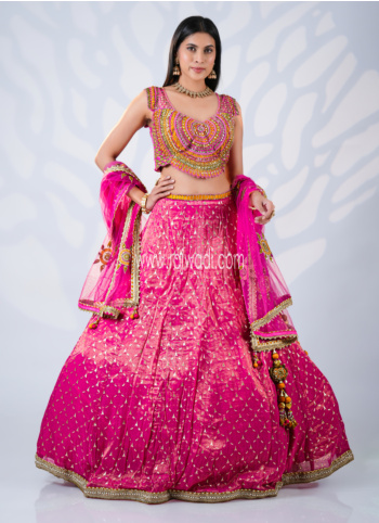 Rani Embroidered Silk Lehenga Choli