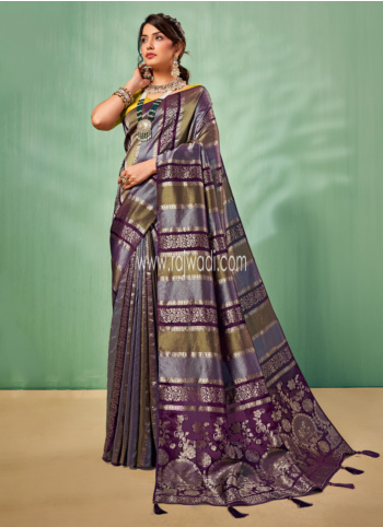 Multicolor Woven Banarasi Silk Saree