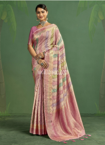 Multicolor Weaving Banarasi Silk Saree
