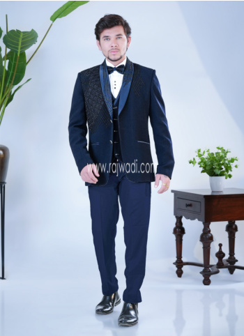 Designer Imported Suit In Blue For Wedding