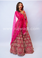 Rani Embroidered Net Lehenga Choli