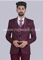 Imported Wine Mens Wear Suit For Wedding